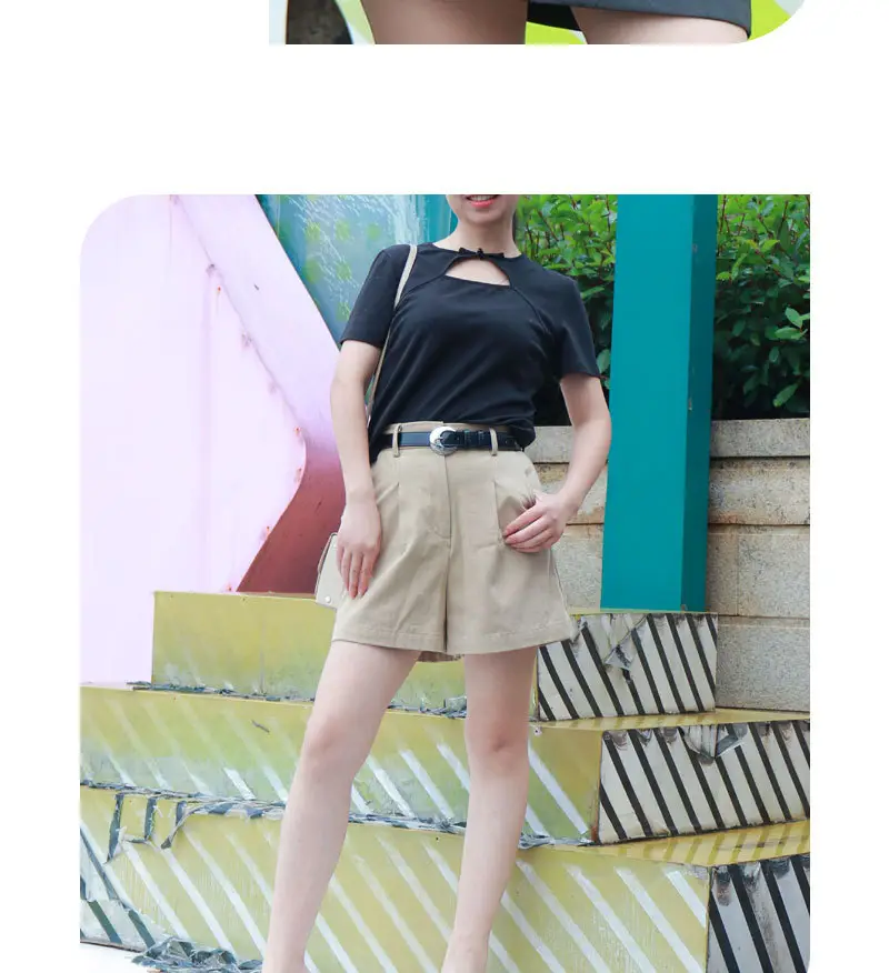 Pink Metallic Belt with Silver Buckle for Women — feature 13