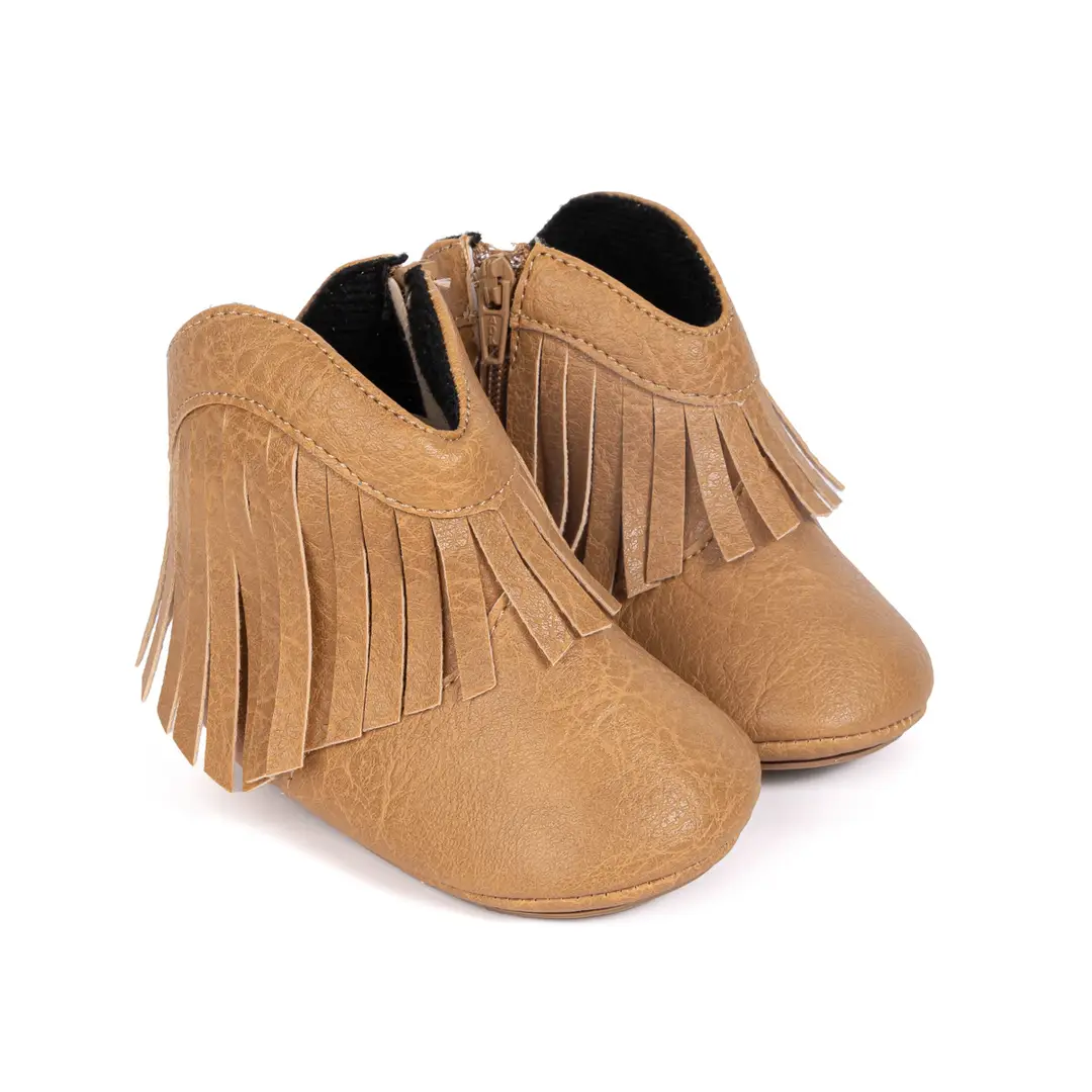 Foreign trade new baby shoes western Denim boots tassel fashion zipper toddler shoes baby shoes