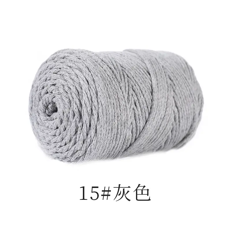 Hollow cotton thread 120g 2mm hollow yarn hook bag crochet wool diy handmade yarn factory outlet