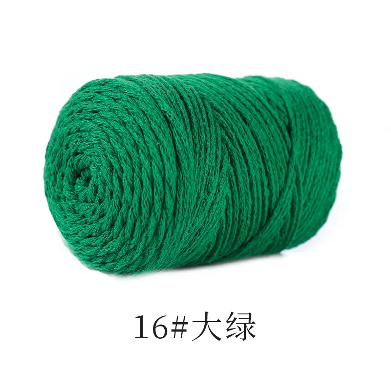 Hollow cotton thread 120g 2mm hollow yarn hook bag crochet wool diy handmade yarn factory outlet