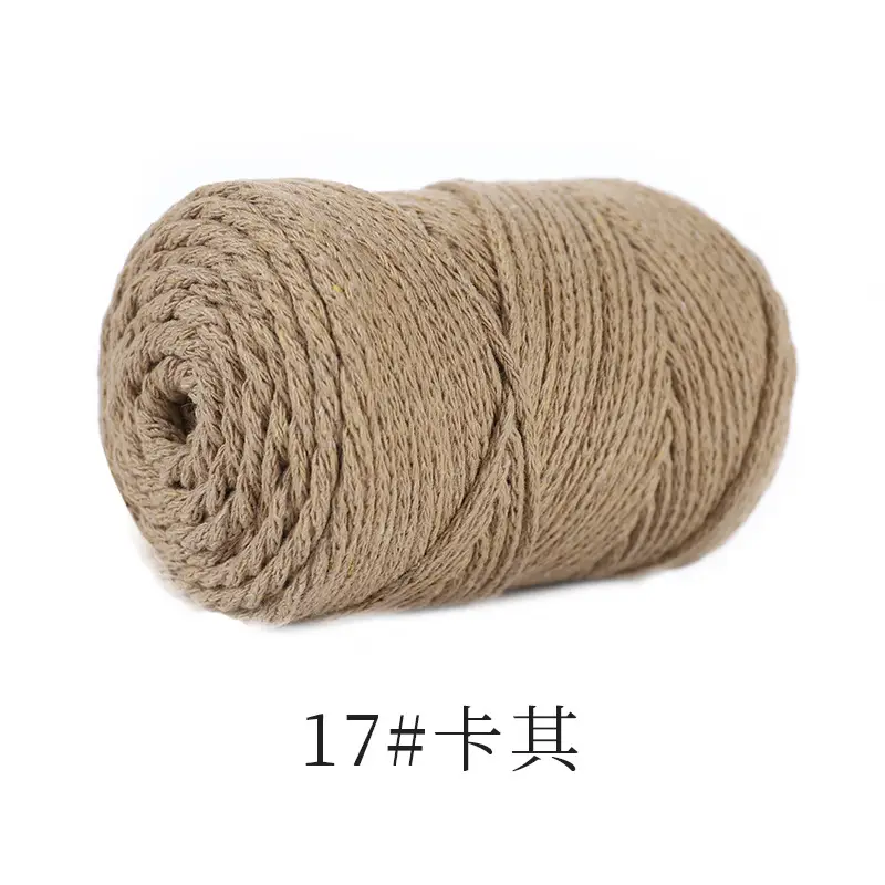 Hollow cotton thread 120g 2mm hollow yarn hook bag crochet wool diy handmade yarn factory outlet