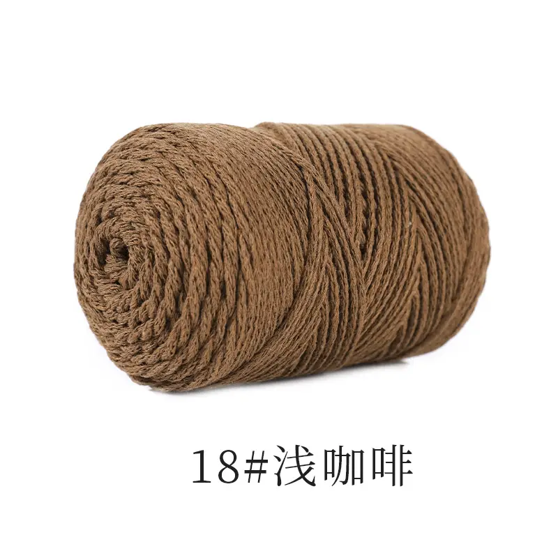 Hollow cotton thread 120g 2mm hollow yarn hook bag crochet wool diy handmade yarn factory outlet