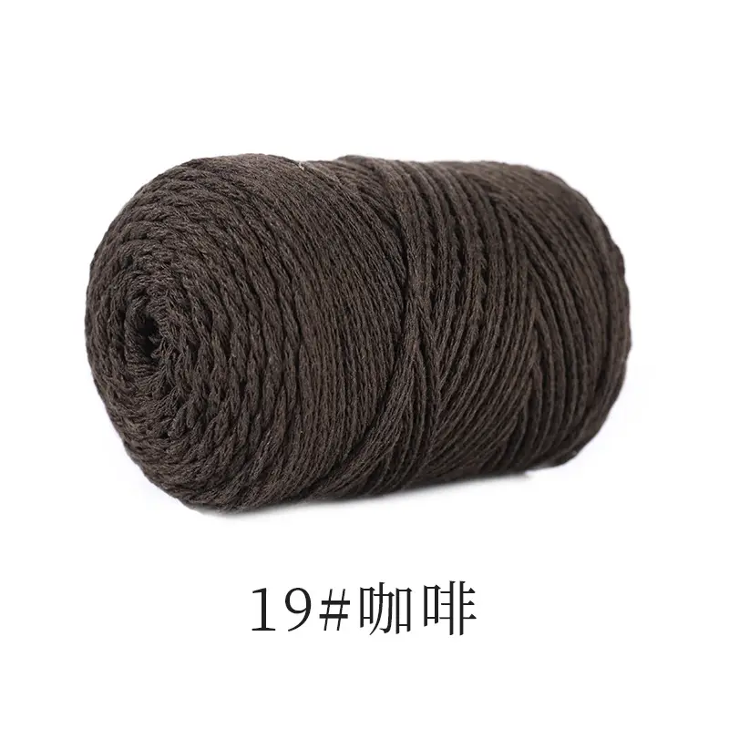Hollow cotton thread 120g 2mm hollow yarn hook bag crochet wool diy handmade yarn factory outlet