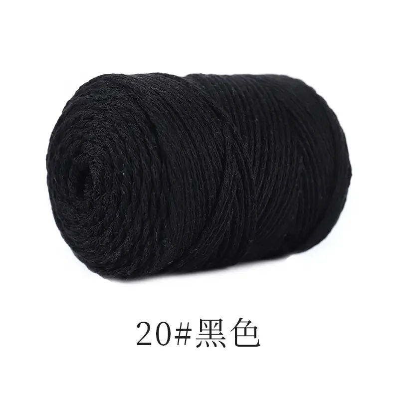 Hollow cotton thread 120g 2mm hollow yarn hook bag crochet wool diy handmade yarn factory outlet