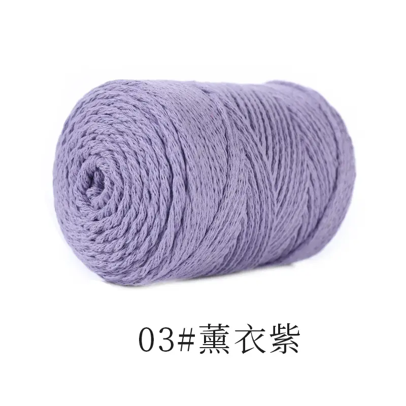 Hollow cotton thread 120g 2mm hollow yarn hook bag crochet wool diy handmade yarn factory outlet