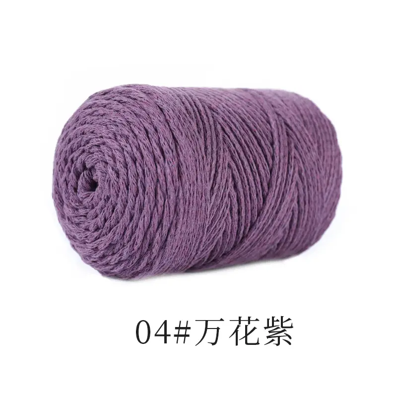 Hollow cotton thread 120g 2mm hollow yarn hook bag crochet wool diy handmade yarn factory outlet