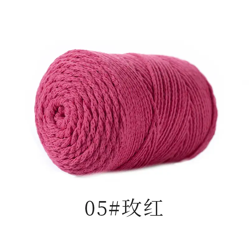 Hollow cotton thread 120g 2mm hollow yarn hook bag crochet wool diy handmade yarn factory outlet
