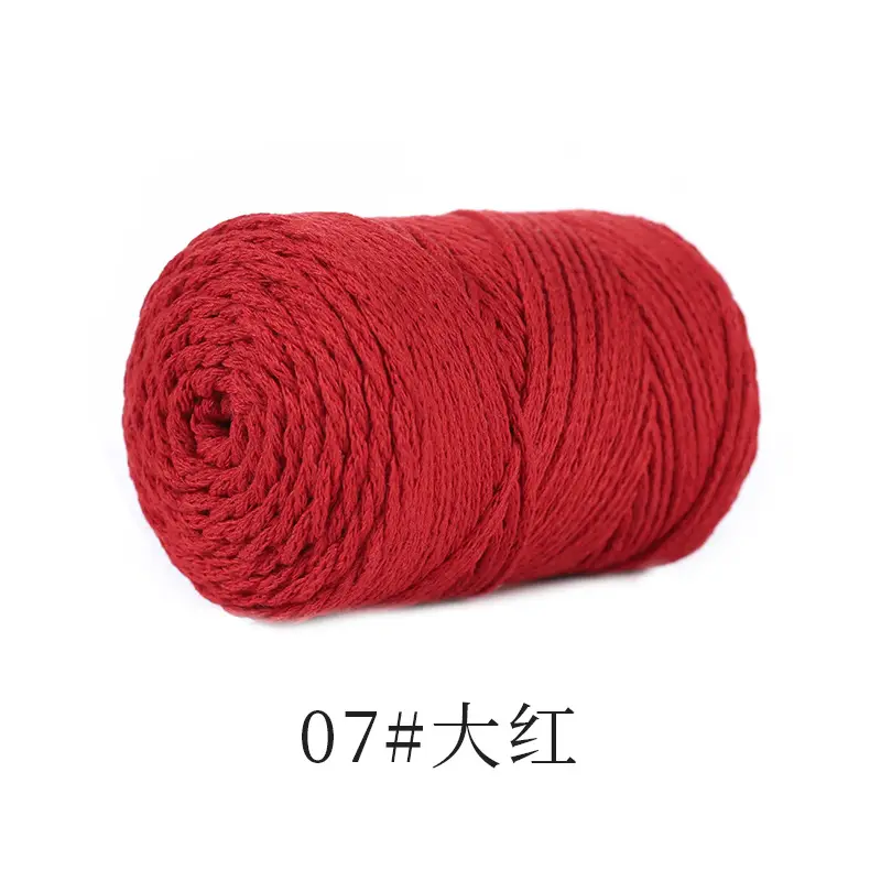 Hollow cotton thread 120g 2mm hollow yarn hook bag crochet wool diy handmade yarn factory outlet