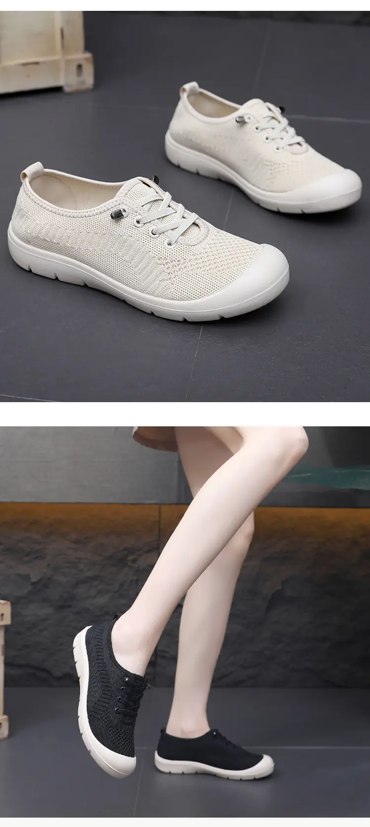2025 Old Beijing Breathable Soft Sole Lightweight Women's Shoes Plaid Slip-On Lazy Shoes Non-Slip Walking Mom Cloth Shoes — feature 19