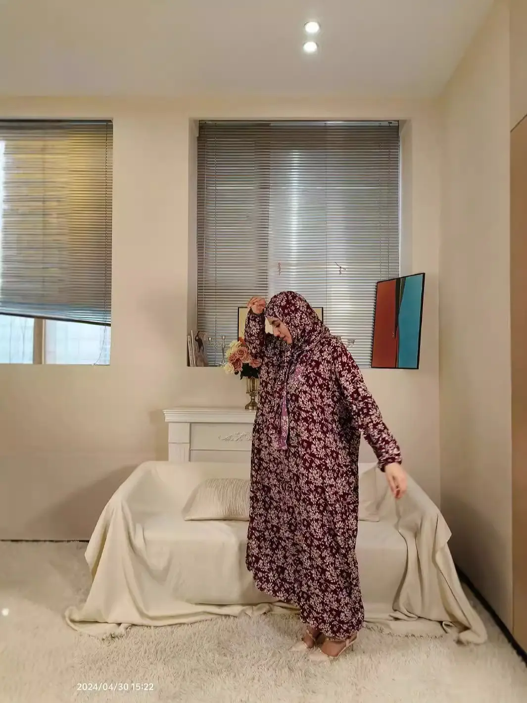 Women's Traditional Scarf Clothing, Comfortable and Breathable African Print Robe