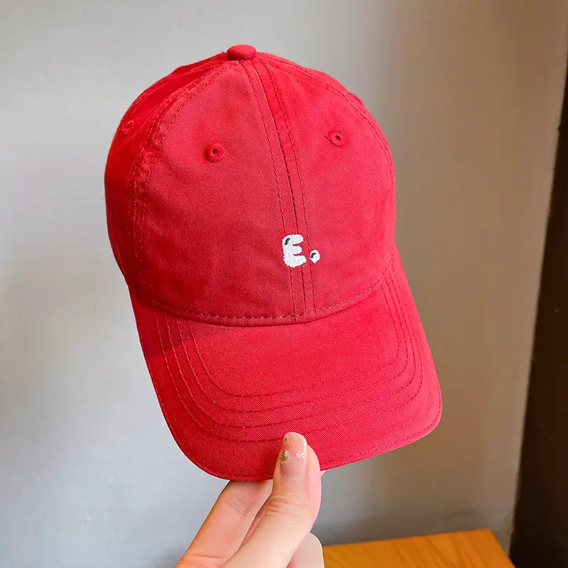 Pink Embroidered Baseball Cap for Boys Girls