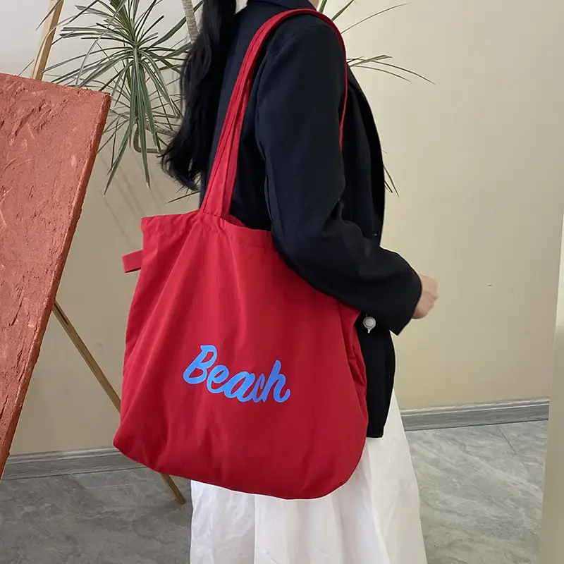 Korean Style Lazy Canvas Shoulder Bag Women - Image 2