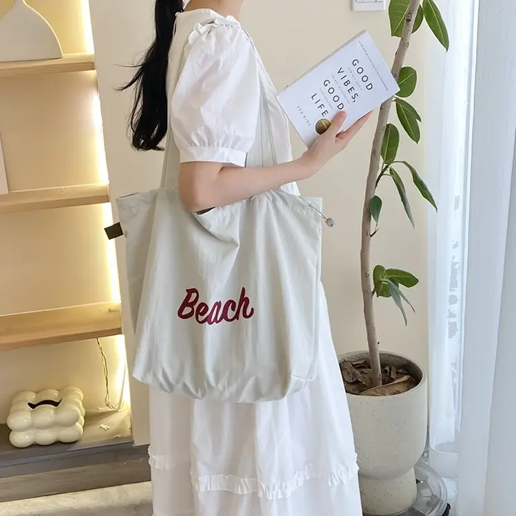 Korean Style Lazy Canvas Shoulder Bag Women - Image 14