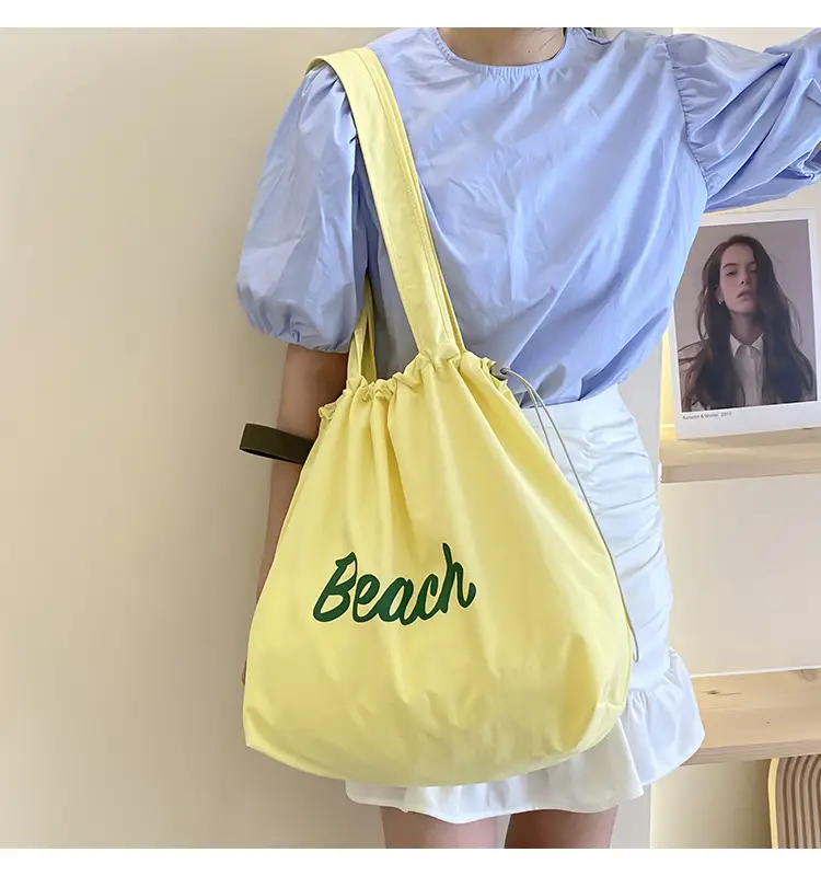 Korean Style Lazy Canvas Shoulder Bag Women — feature 11