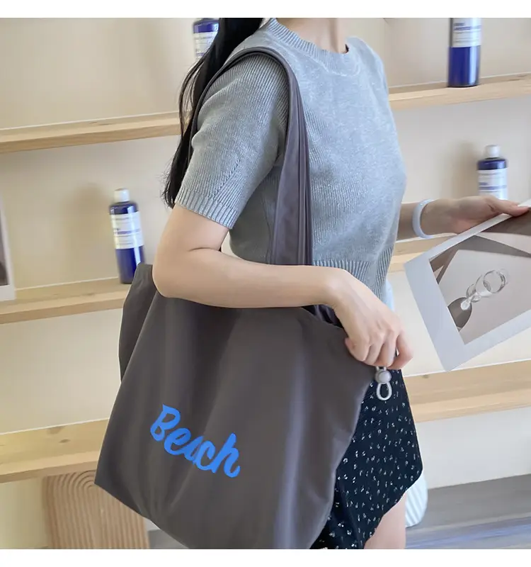 Korean Style Lazy Canvas Shoulder Bag Women — feature 21