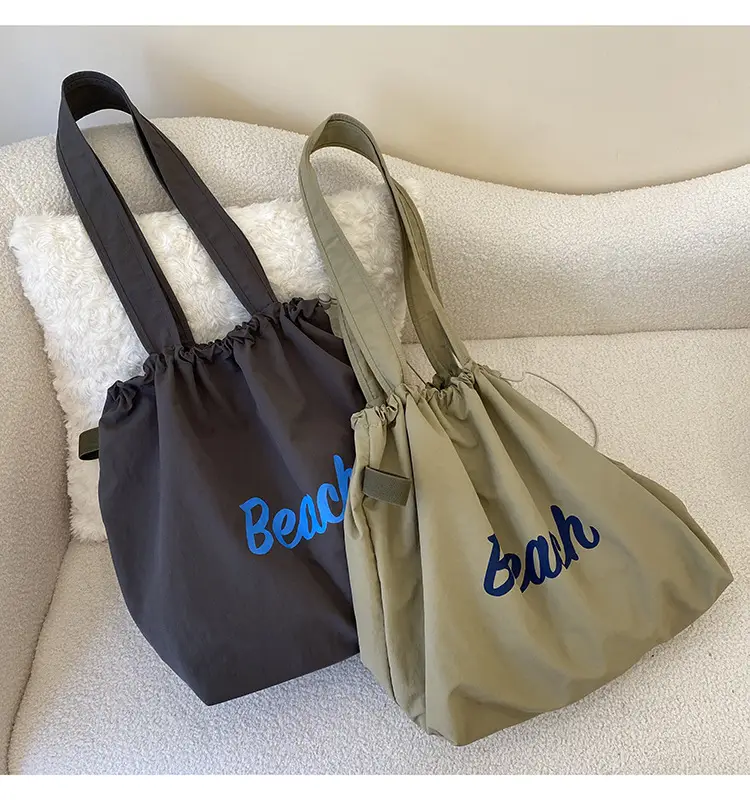 Korean Style Lazy Canvas Shoulder Bag Women — feature 23