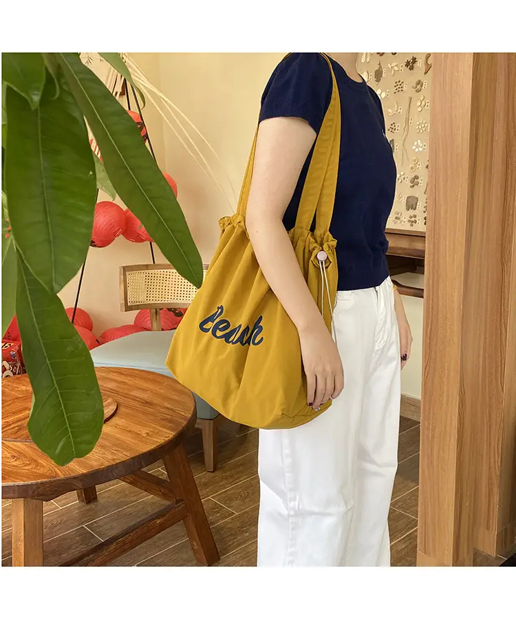 Korean Style Lazy Canvas Shoulder Bag Women — feature 46