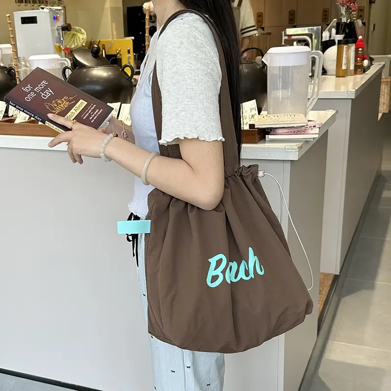 Korean Style Lazy Canvas Shoulder Bag Women - Image 11