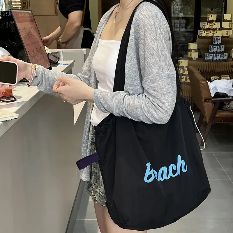 Korean Style Lazy Canvas Shoulder Bag Women - Image 13