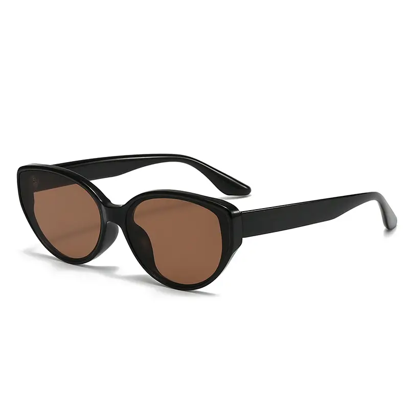 Retro Cat-Eye Sunglasses for Women Brown Anti-UV