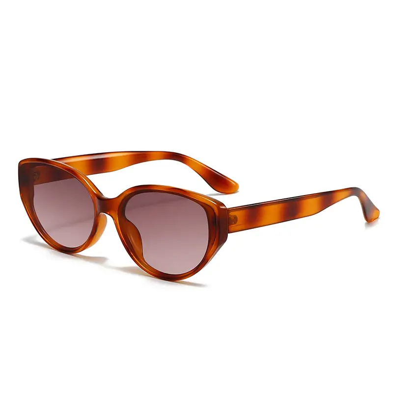 Retro Cat-Eye Sunglasses for Women Brown Anti-UV