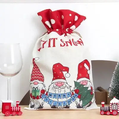Christmas Candy Bag "Make a Wish" Red Star Design