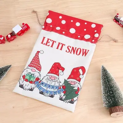 Christmas Candy Bag "Make a Wish" Red Star Design — feature 7