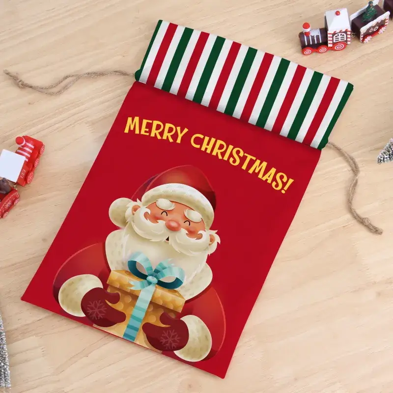Christmas Candy Bag "Make a Wish" Red Star Design