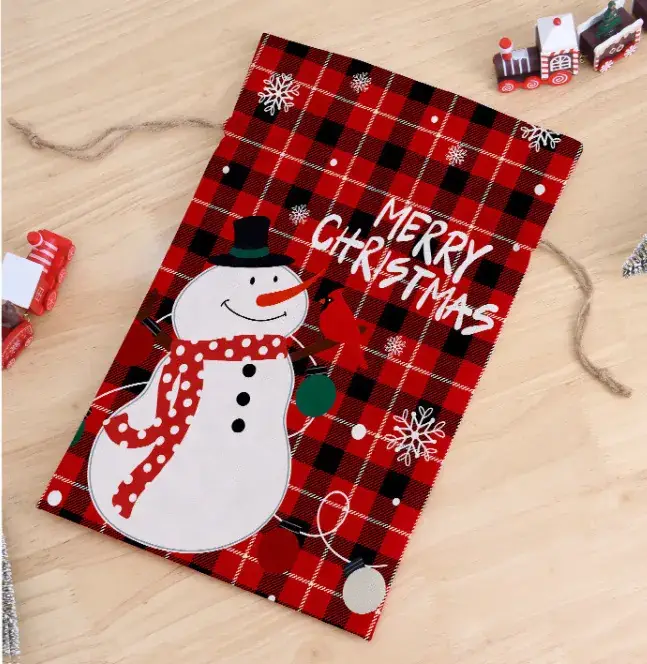 Christmas Candy Bag "Make a Wish" Red Star Design