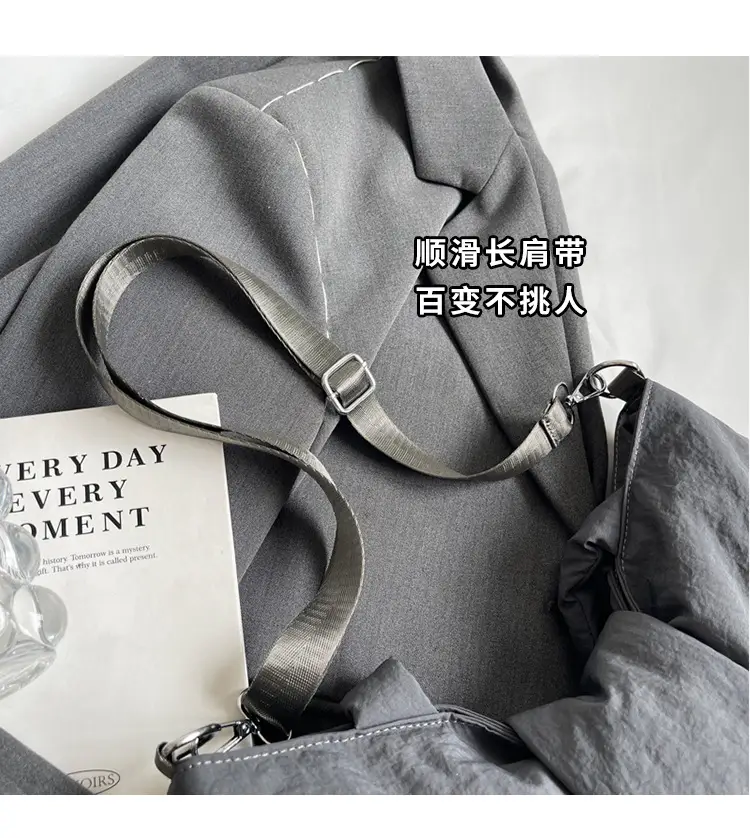 Women's Korean Style Distinctive Bow Tote Bag Grey Large Capacity — feature 4