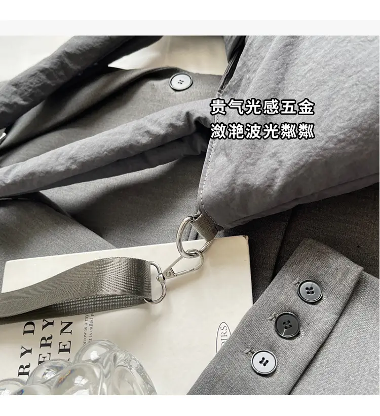 Women's Korean Style Distinctive Bow Tote Bag Grey Large Capacity — feature 5