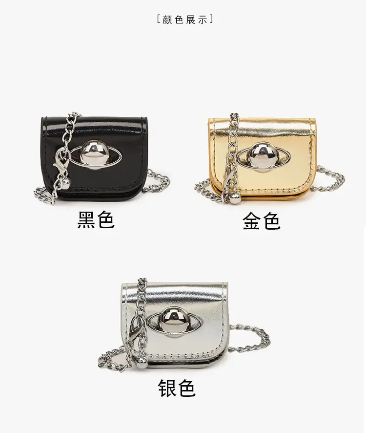 Retro Mini Crossbody Bag Black 2024 Summer — feature 2