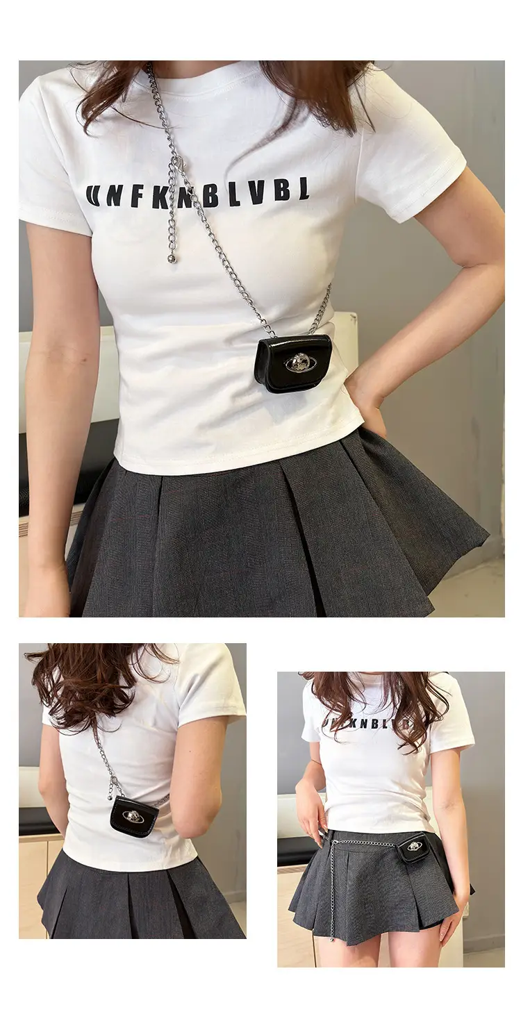 Retro Mini Crossbody Bag Black 2024 Summer — feature 22
