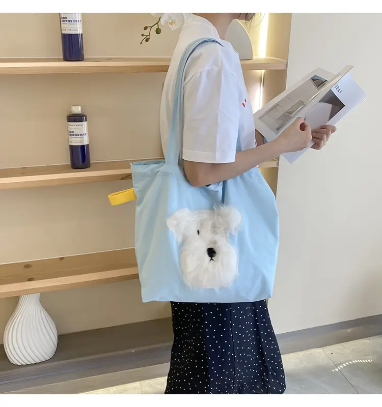 Cute Embroidered Women's Shoulder Bag Orange Large Capacity — feature 20