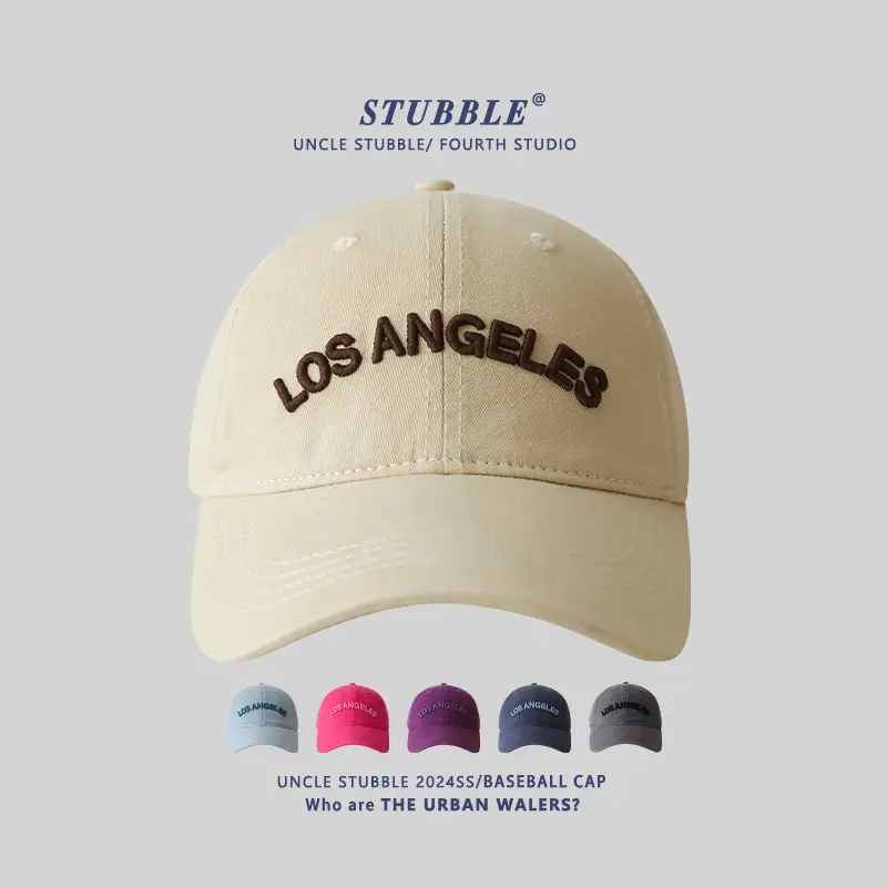Purple Los Angeles Embroidered Baseball Cap - Image 7