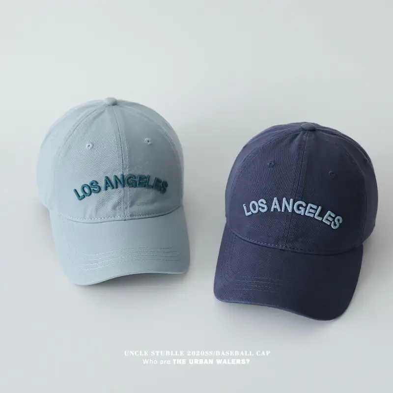 Purple Los Angeles Embroidered Baseball Cap — feature 11