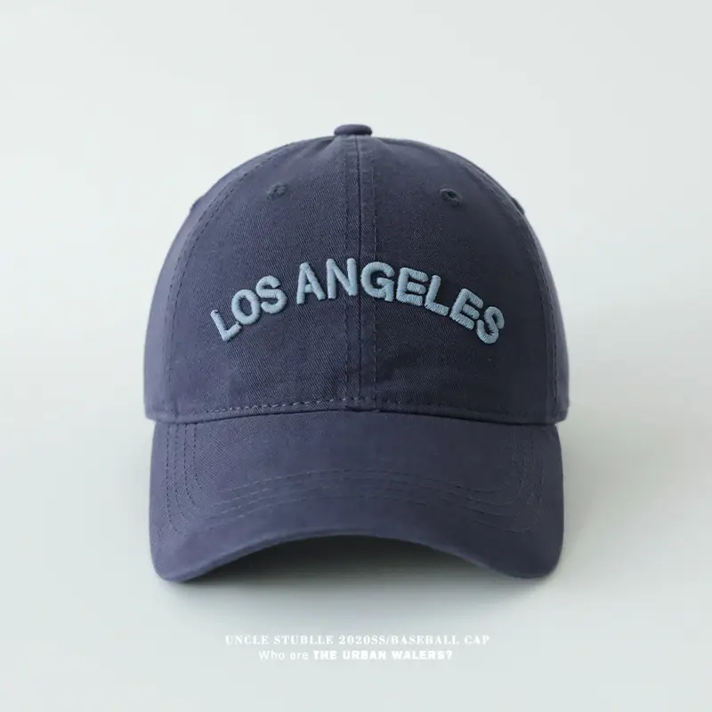 Purple Los Angeles Embroidered Baseball Cap — feature 12