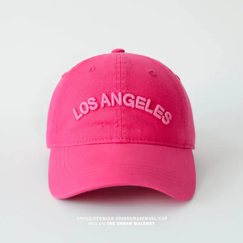 Purple Los Angeles Embroidered Baseball Cap — feature 15