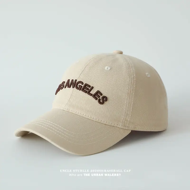 Purple Los Angeles Embroidered Baseball Cap — feature 3