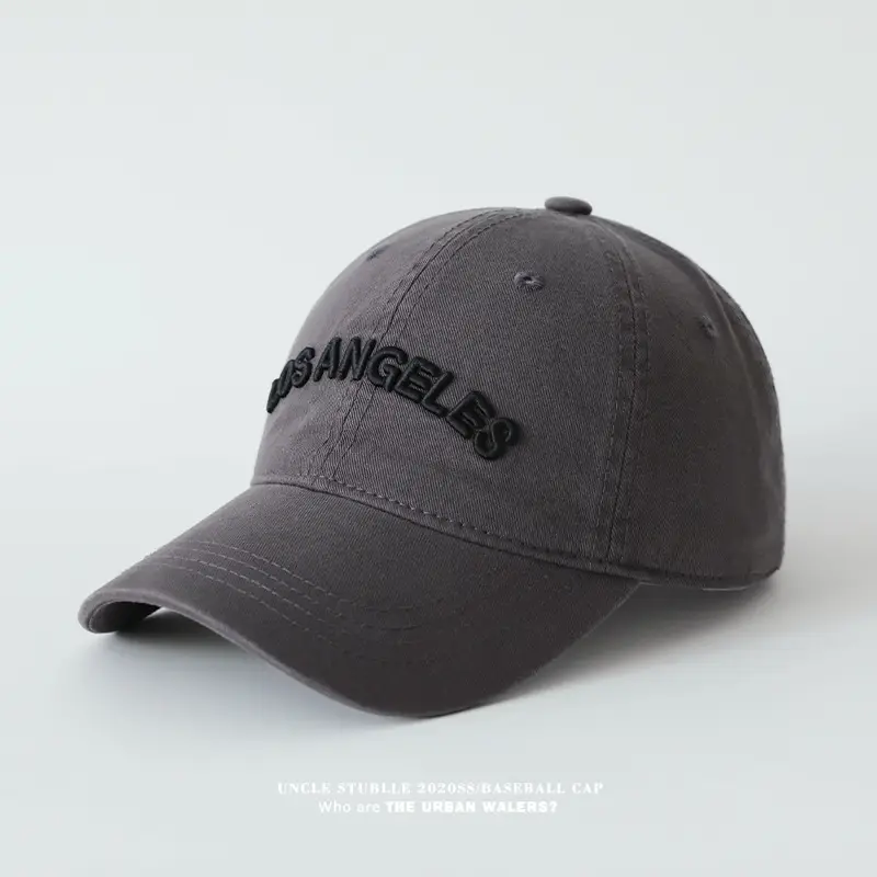 Purple Los Angeles Embroidered Baseball Cap — feature 5