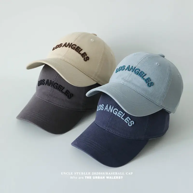 Purple Los Angeles Embroidered Baseball Cap — feature 6