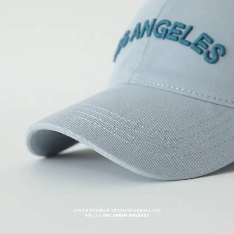 Purple Los Angeles Embroidered Baseball Cap — feature 9