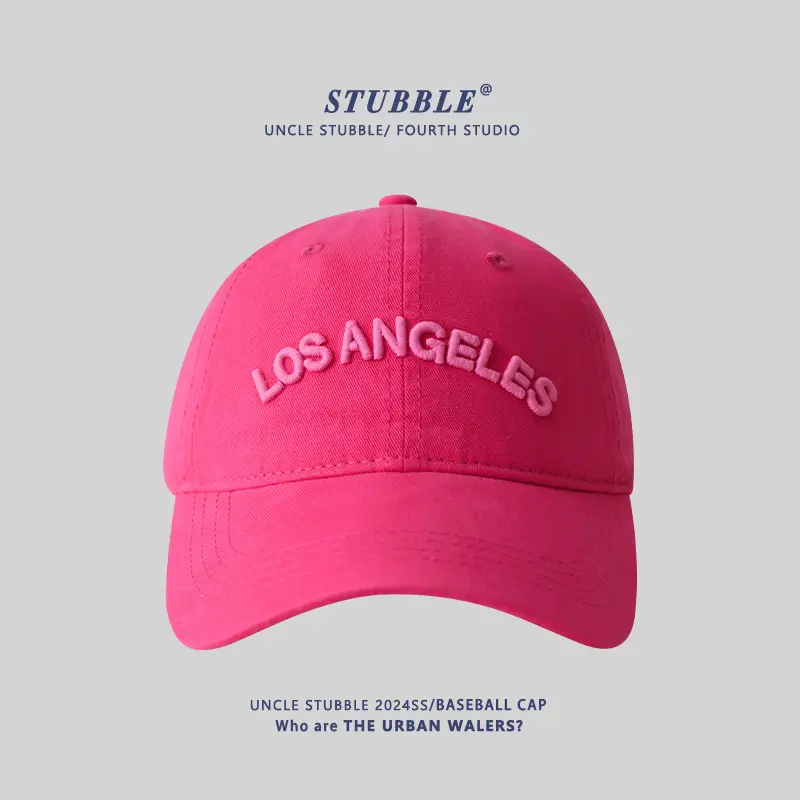 Purple Los Angeles Embroidered Baseball Cap - Image 2