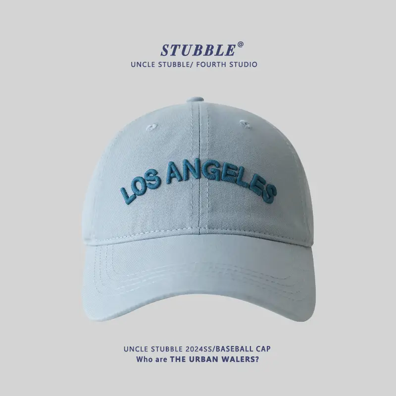 Purple Los Angeles Embroidered Baseball Cap - Image 4