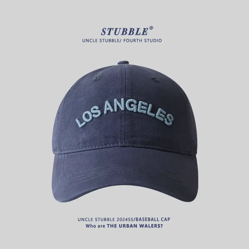 Purple Los Angeles Embroidered Baseball Cap - Image 5