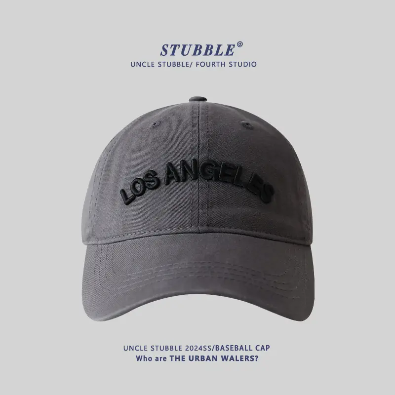 Purple Los Angeles Embroidered Baseball Cap - Image 6