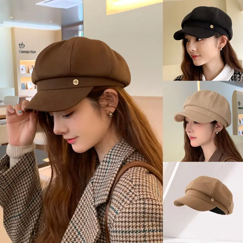 Japanese Vintage Clouds Cap for Girls Autumn Winter - Image 5