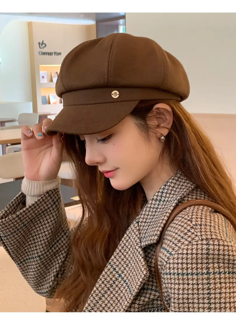 Japanese Vintage Clouds Cap for Girls Autumn Winter — feature 12