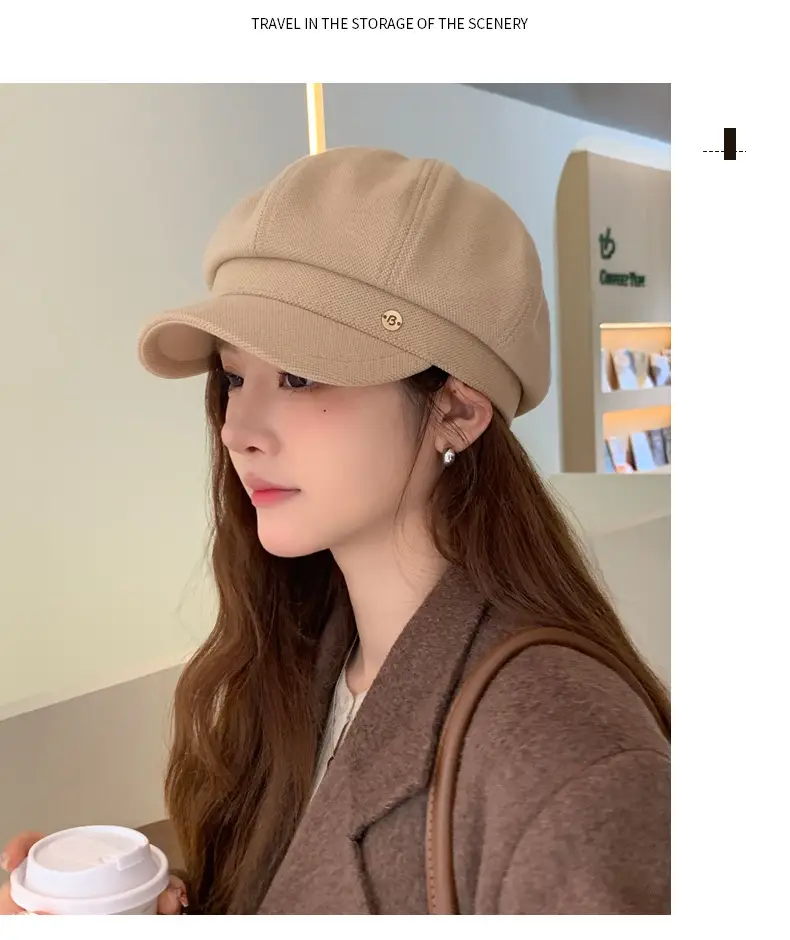 Japanese Vintage Clouds Cap for Girls Autumn Winter — feature 13