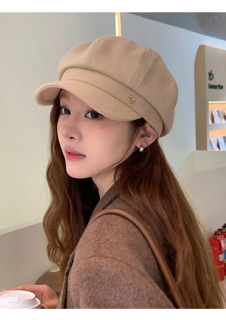Japanese Vintage Clouds Cap for Girls Autumn Winter — feature 14